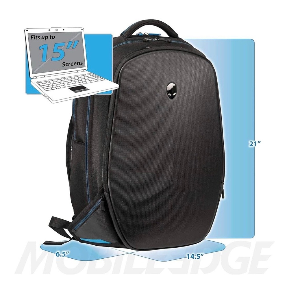 Alienware Vindicator 2.0 Gaming Backpack Blue Bla… - image 2